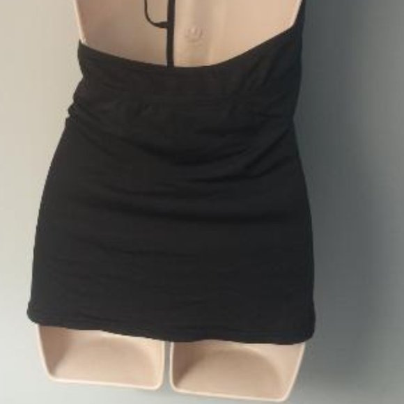 Fishnet neckline halter swim top - Picture 4 of 4